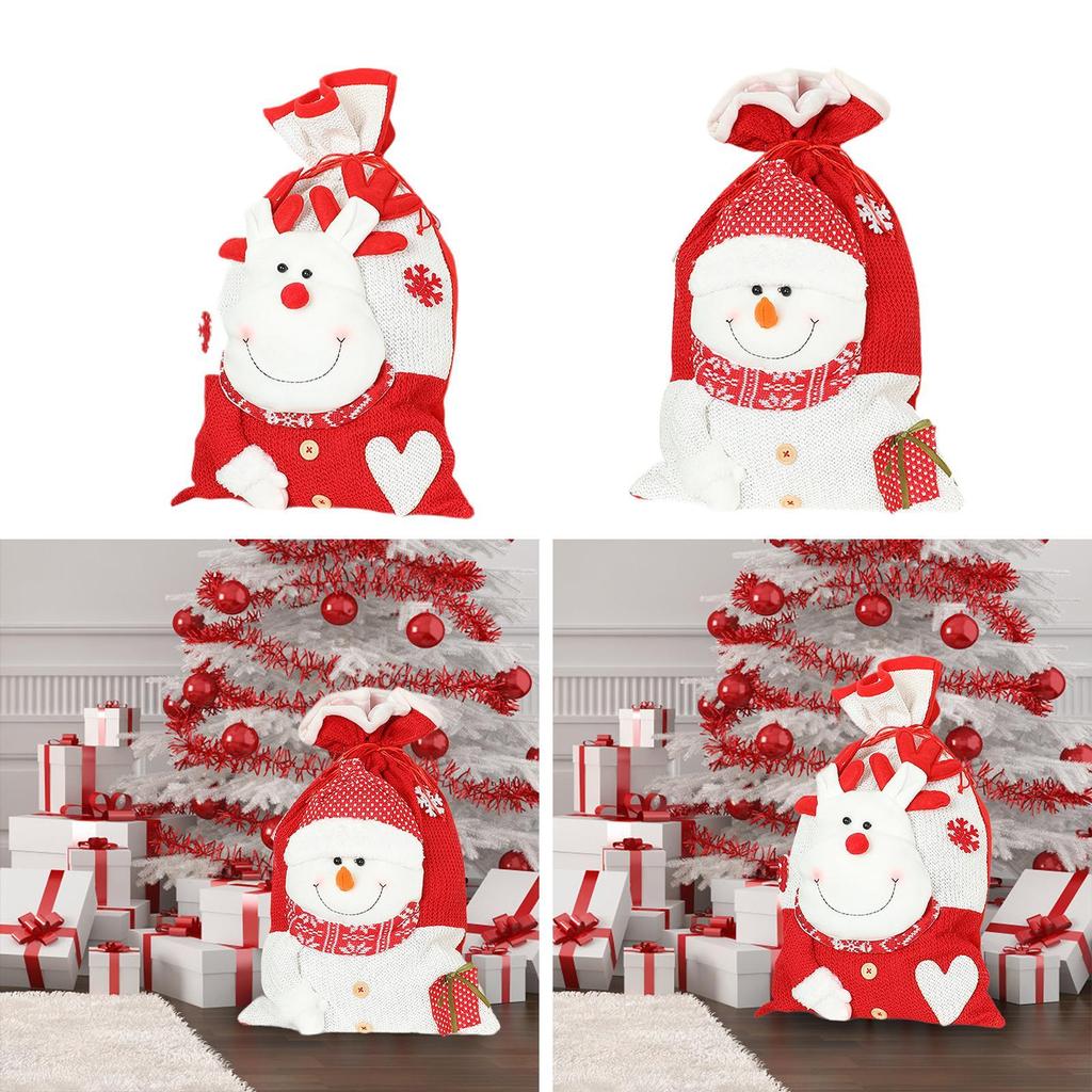 Christmas Gift Bag Pouch Gift Wrapping Bag for Celebration Birthday Party