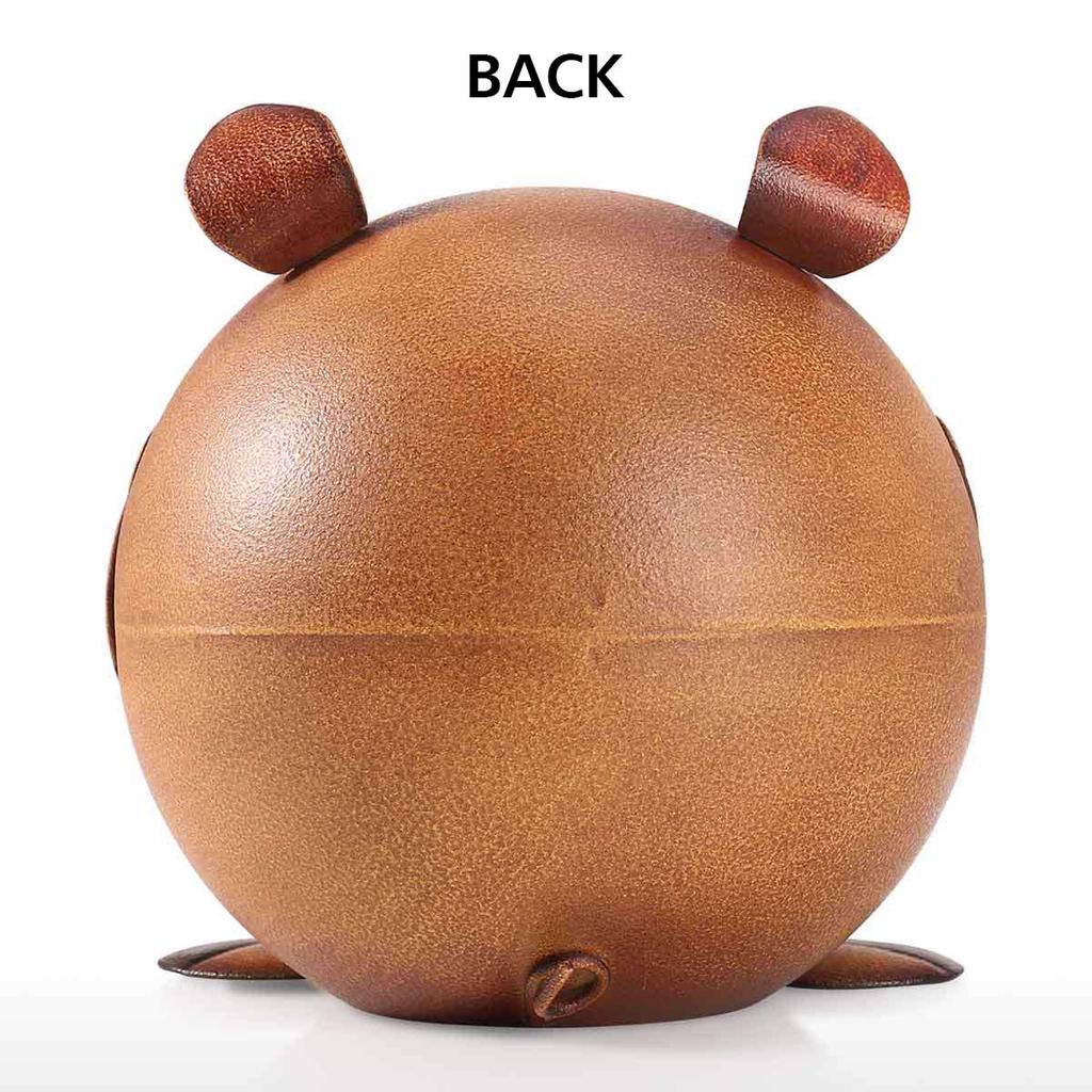 Lovely Piggy Bank Money Saving Bank for Kids Iron Coin Bank Nursery Gift Decor Decorative Ornament