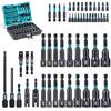 LIBRATON Impact Driver Socket 54 Piece Set Socket Bit Set Electric Screwdriver Bit Socket Adapter Bit Holder Thumbscrew Socket Extension Bar