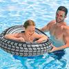 Black Wheel Tire Swimming Ring Adult Kids Inflatable Pool Float Tube Circle Summer Water Toys Air Mattress Boia Piscina
