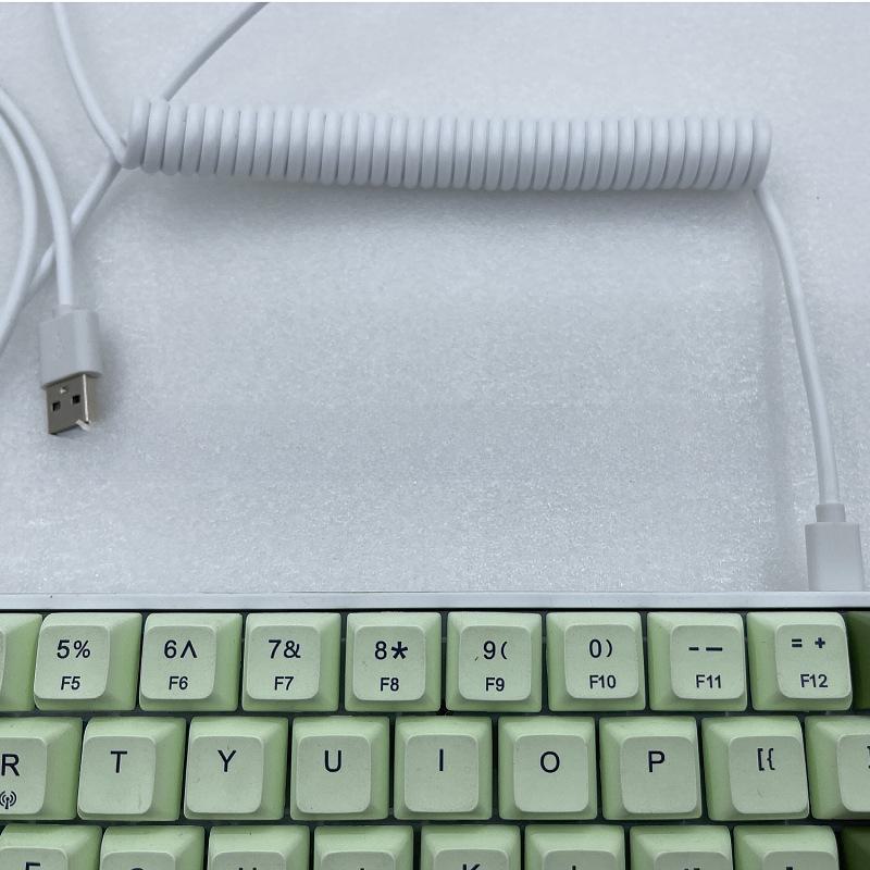 Универсальный спиральный кабель для клавиатуры с USB-пружиной и совместимостью с данными TPC