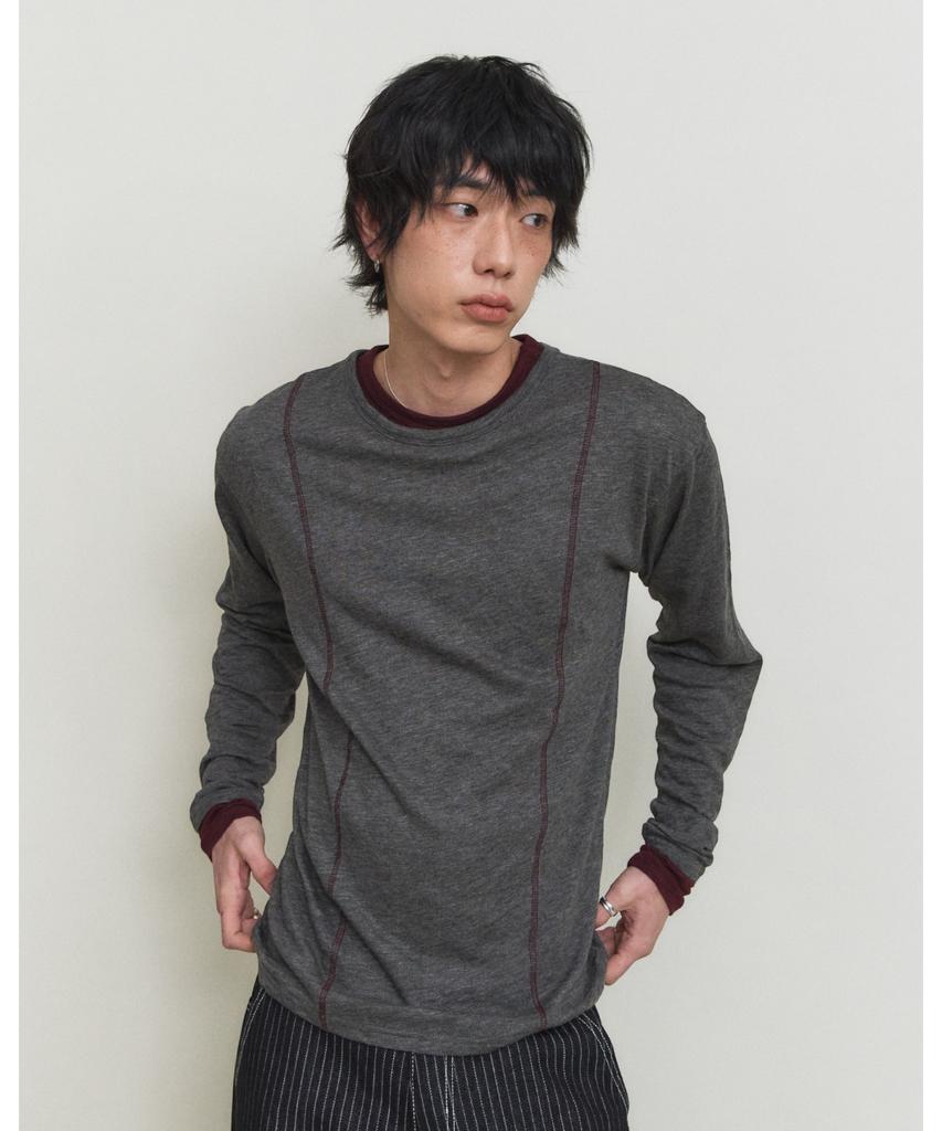 PARADIGMFILM [Ep.01] Double Layer Modal Long Sleeve (Charcoal)