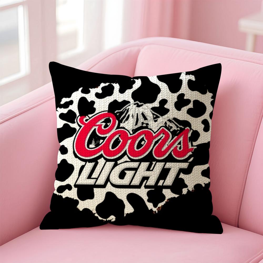 Fashion CCoors Classic Cushion Cover Natural Linen Pillow Case DoubleSided Print Decorative Sofa Pillowcase Home Decor Gift