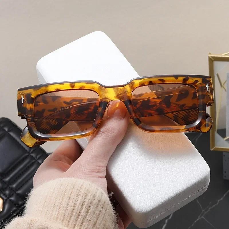Новые Ретро Мужские Квадратные Солнцезащитные Очки Для Женщин Винтажные Роскошные Дизайнерские Солнцезащитные Очки Модные Очки-стрелки Uv400