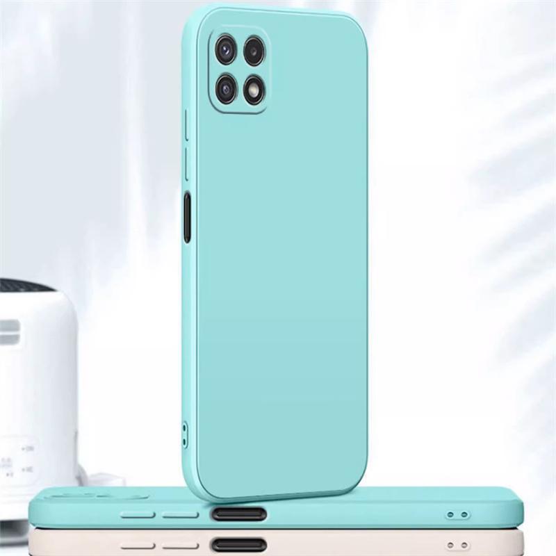 Роскошный жидкий чехол для мобильного телефона для Samsung A22 Galaxy A21S A31 A41 A51 A71 Мягкий силиконовый защитный противоударный чехол-накладка