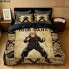 Custom Name,Itadori Yuji Pattern Bedding Home Decoration Birthday Gift ( 1 duvet cover + 2 pillowcase, without core),fan merchandise.