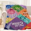 Cartoon I-Inside O-Out 2 DSN Blanket Blanket for Couch Sofa Travel Home Picni Flannel Blanket birthday gift Warm Comfortable