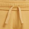Solid Color Logo Embroidered Cuffed Knit Sports Pants Kids Bottoms Beige DX5130-725