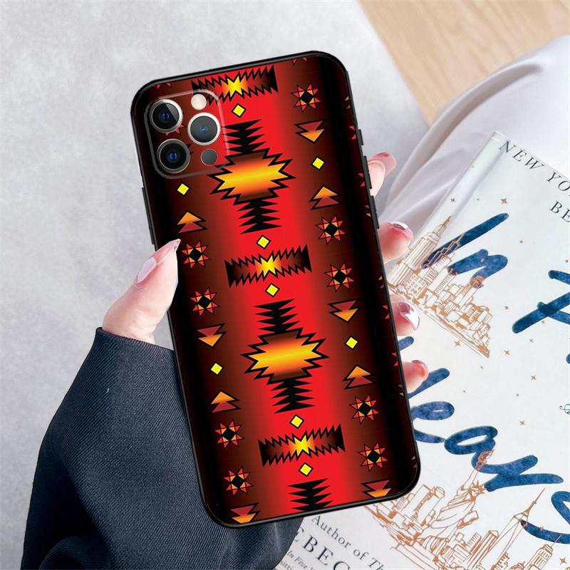 Navajo Print Pattern Phone Case For iPhone 15 16 Pro Max 11 12 13 Mini 14 Pro Max XR 15 16 Plus 16e Cover Coque