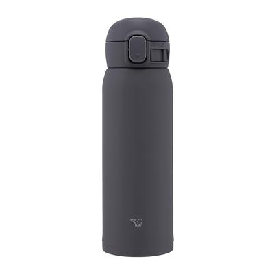 Бутылка для воды ZOJIRUSHI бесшовная 480 мл Кружка из нержавеющей стали One Touch, мягкая, черная. Встроенная упаковка позволяет мыть только 3 предмета SM-WS48-BM