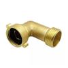 3/4" Brass Elbow Hose Adapter Copper Garden Watering Irrigation Pipe Fittings Connect Repair Quick Connector Coupling Joint
