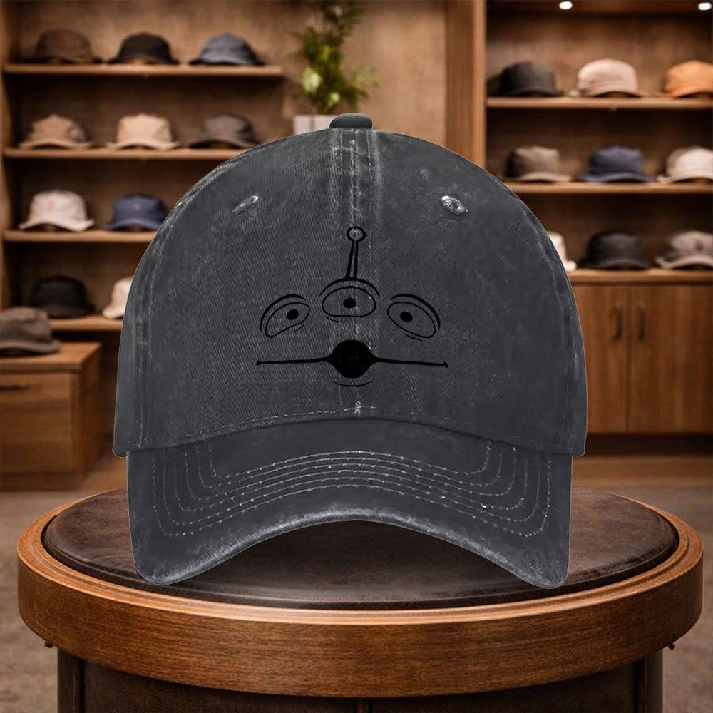 Unisexs Flying Saucer Robot Baseball Cap Outdoor Fashion Adjustable Casual Hat Urban Style Lightweight Fashion Duckbill Cap F
