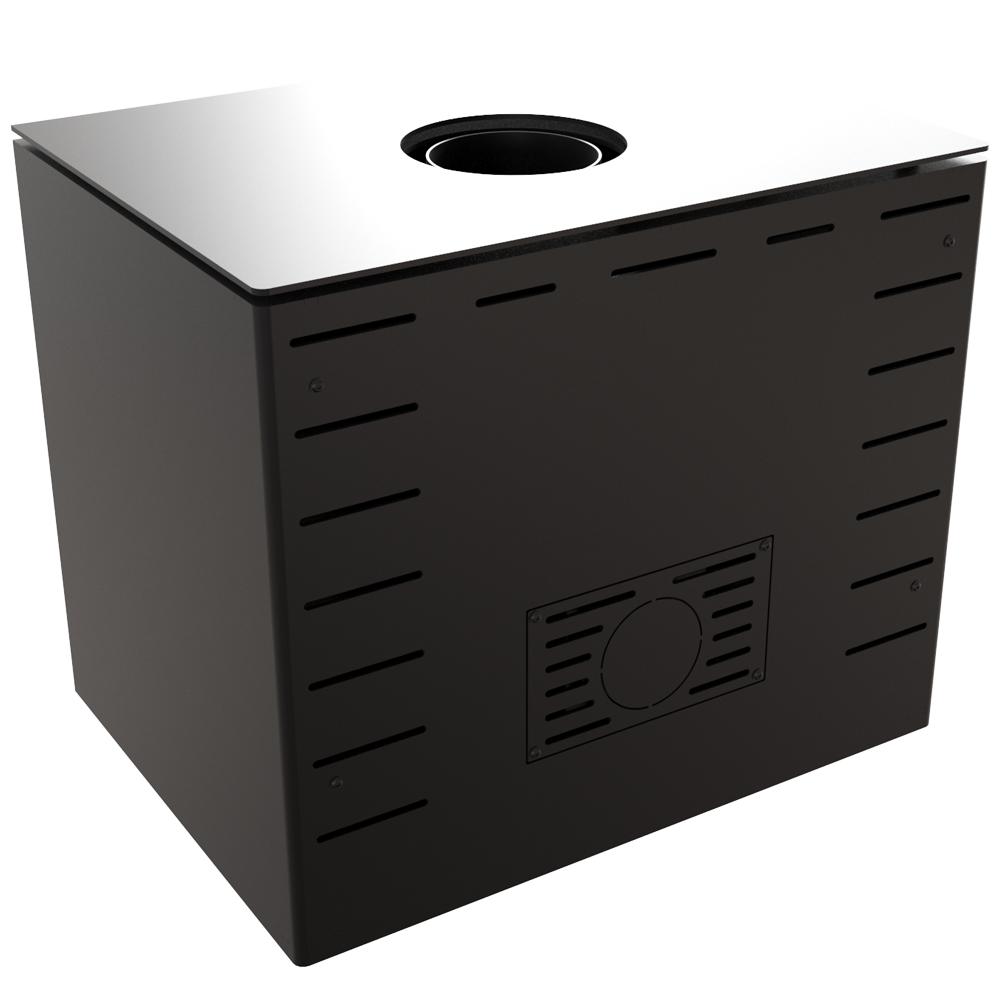 Wood burning steel stove KRATKI KARI 70 Ø 150 8 kW