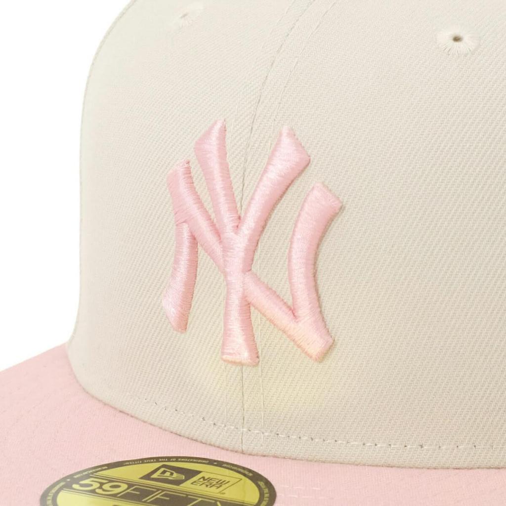New Era Кепка 59FIFTY NY Каменный Розовый Румяный 2Тона MLB Нью-Йорк Янкис 7 70905975 NER34C2456 5/8