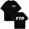 2025 Ftp Printed T-shirts Men's and Women's Harajuku Rap Styles Music Round Neck Short Sleeve Oversized Casual Loose Clothes