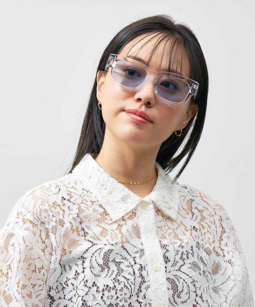 [Zoff] Очки от солнца SUNCUT UV 100% CUT Солнцезащитные очки в стиле Веллингтон Цветные линзы, Толстая оправа, Стильные, Защита от УФ, Мужские, Женские, Унисекс [ZA251G0900A1