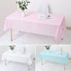 2Pcs Tablecloth Rectangle Disposable Waterproof Plastic Holiday Party Table Cover Decor Party Supplies
