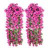 2Pcs Simulated Flowers Bouquet Bright Color Indoor Outdoor Artificial Plants Lifelike Design No Withering Artificial Flowers