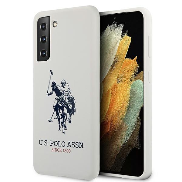 Etui do Samsung Galaxy S21 US Polo Silicone Logo Białe