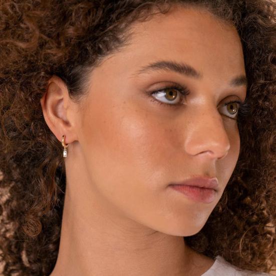 1 пара сережек-капель, геометрические кубические цирконии, полированный металл, легкие серьги-хаги с гладкой поверхностью, для повседневной носки, вечеринок, свиданий