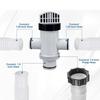 Pool Hose Plunger Valved Kit for Above Ground Swimming Pool Plunger Valved Replacement Parts for Filter Circulation