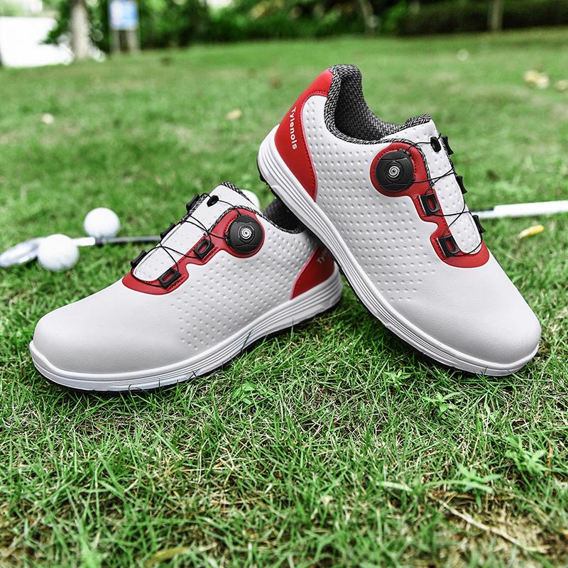 Профессиональные противоскользящие водонепроницаемые туфли для гольфа с ручками и пряжками, обувь унисекс, легкие кроссовки для гольфа