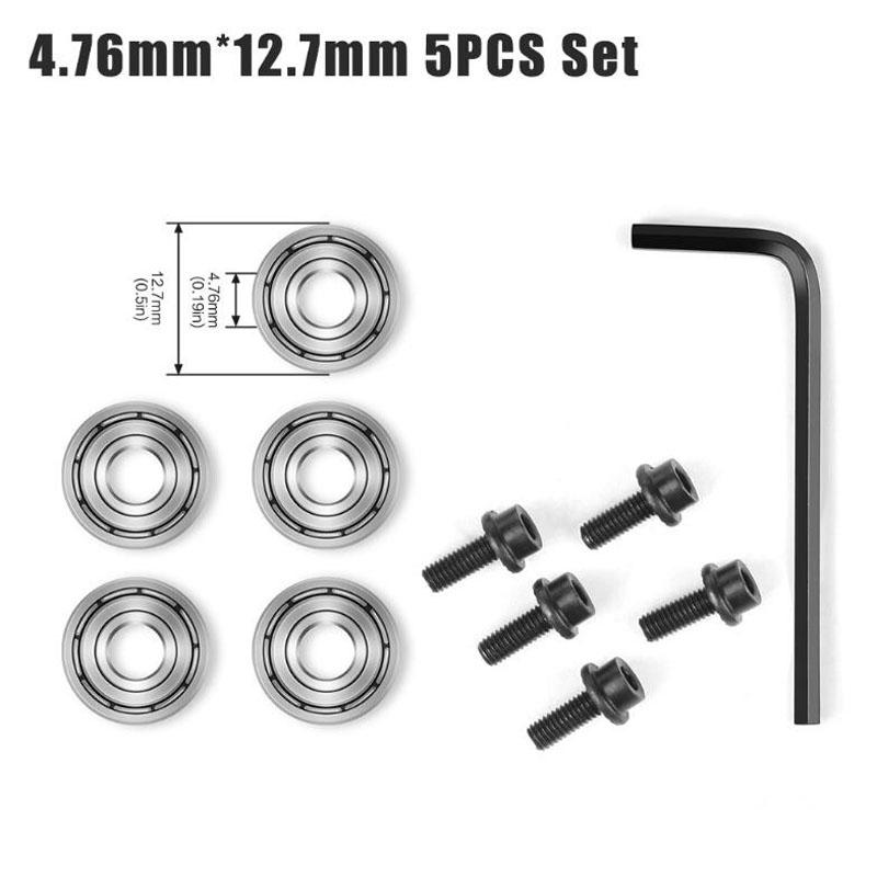 Шариковые подшипники для фрезерной фрезы, направляющие, набор ключей для подшипников, комплект принадлежностей 4,76 мм, 6,35 мм, 12,7 мм