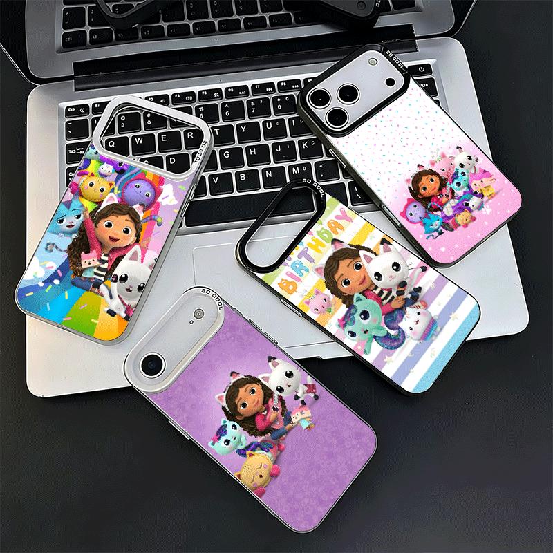 G-Gabbys Dollhouse Cartoon Shockproof Phone Case for iPhone 17 Air 16 16E 15 Pro Max 14 Plus 13 Mini 12 Back Cover Anti Fall Fun