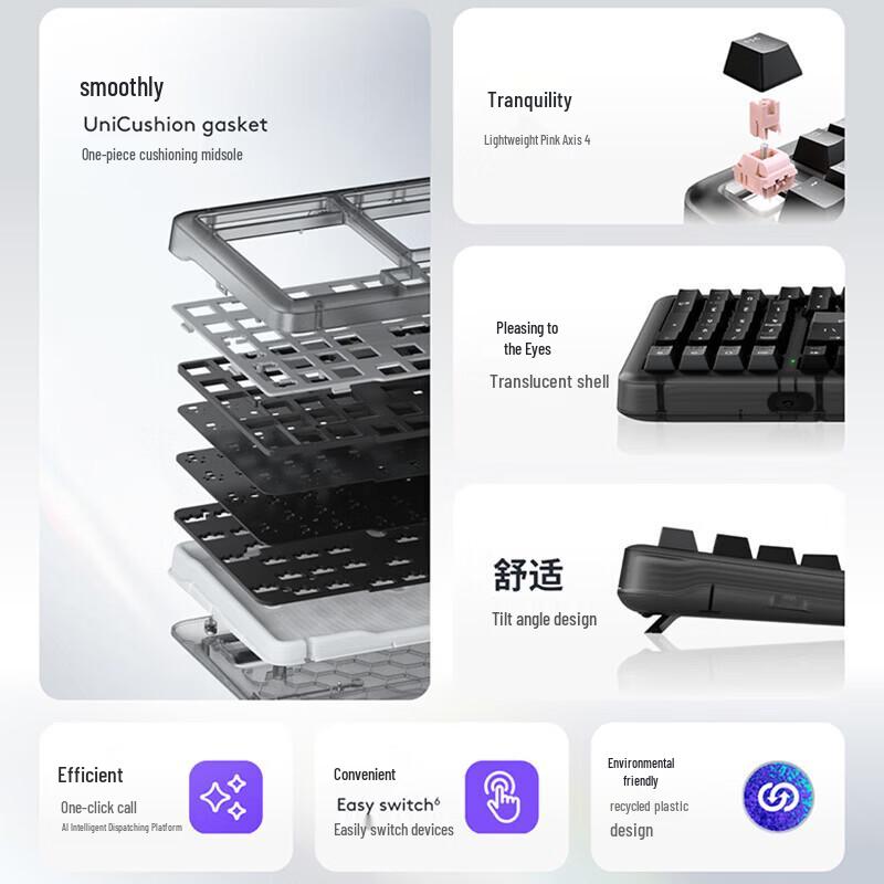 Logitech ALTO KEYS K98S PLUS Кастомная беспроводная механическая клавиатура