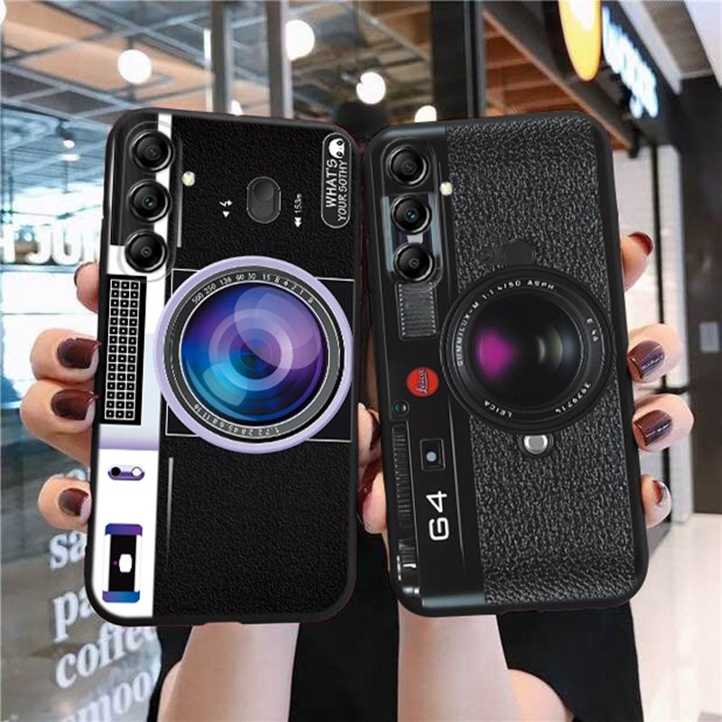 Funny Camera Patterned Phone Case For Samsung S24 S23 Ultra Plus A55 A54 A35 A34 A25 A24 A23 A15 A14 4G 5G For Samsung A54 Shockproof Bumper Cover