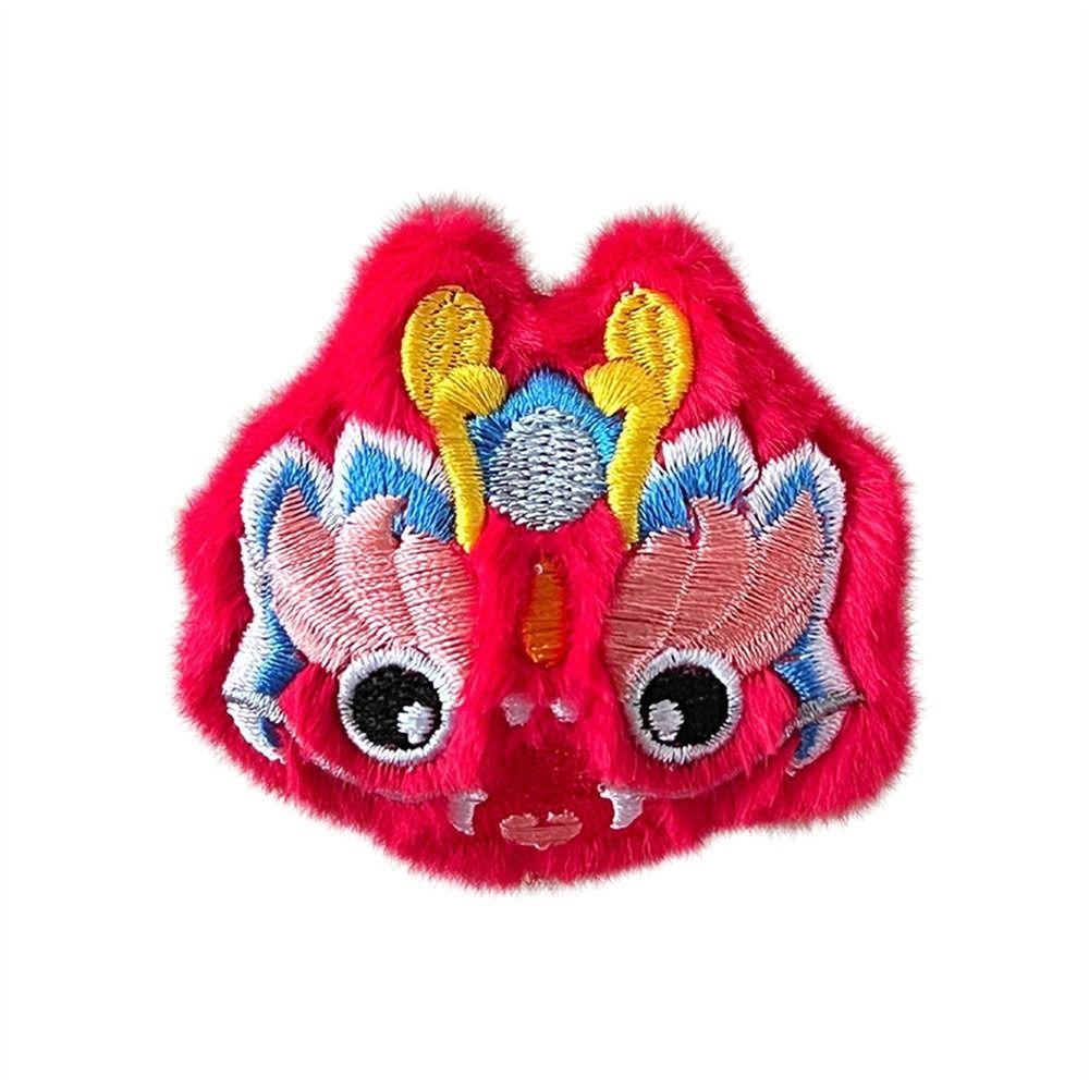 Dancing Lion Lion Dance Brooch Loong New Year Badge Cartoon Chinese Style Pin  Party