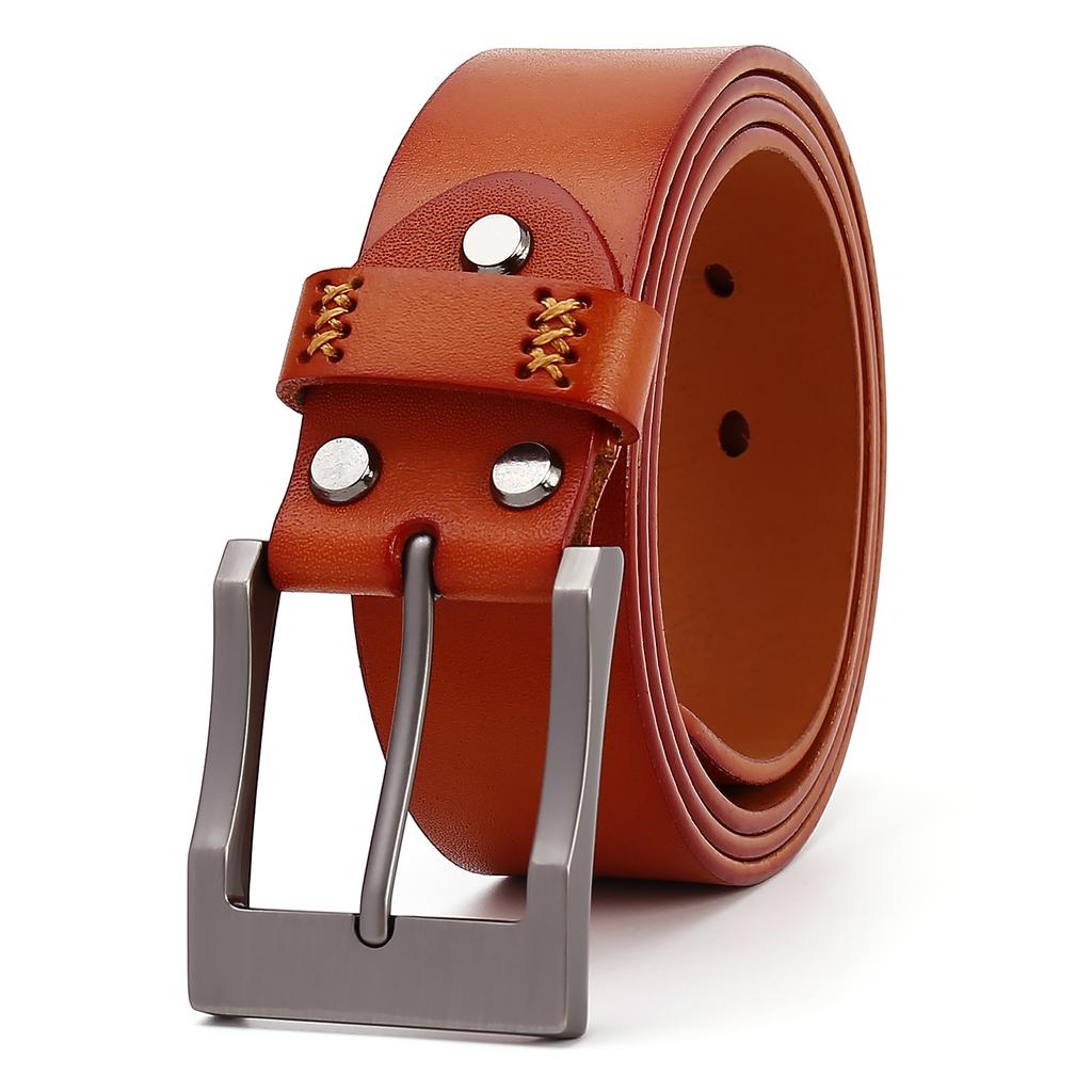 Ремень в стиле ретро для мужчин, первый слой из коровьей кожи, ремень для мужчин из натуральной кожи, простой ремень, ремень для мужчин, высокий уровень чувствительности