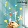 Hanging Cat Toys, Door-hanging Cat Toys, Biting Elastic Rope Cat Toys, Feather Cat Toys, Pet Supplies