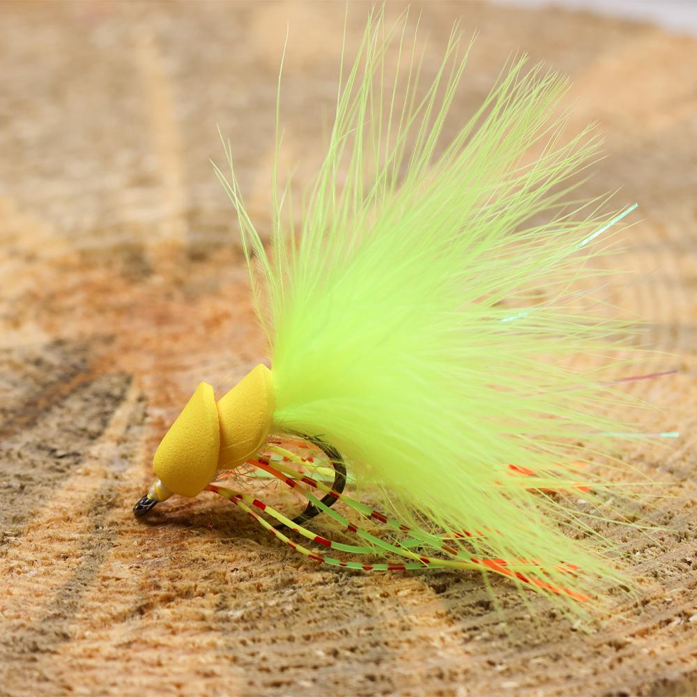 4 шт. Поверхностная приманка Лягушка Муха Без сорняков Окунь Щука Змееголов Рыболовная приманка, Реалистичные резиновые ножки Поверхностный поппер для пресноводной нахлыстовой рыбалки