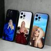 A-AVA Max Singer A-Amanda Чехол для телефона для iPhone17,16,15,14,13,12 Plus,Max Мягкий силиконовый черный чехол