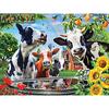 5D DIY Full Round Drill Diamond Painting Cross Stitch "Farmer Animal Cow" Rhinestone Embroidery