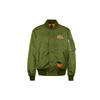 Buddha Head Embroidered Fitted Versatile Pilot Logo Long Sleeve Jacket Men Jackets Military-Green 2EAHTM0JK703XX