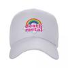 Custom Fashion Unisex Rainbow Rock Music Death Metal Baseball Cap Adult Adjustable Dad Hat for Unisex Sun Protection Snapback Hats