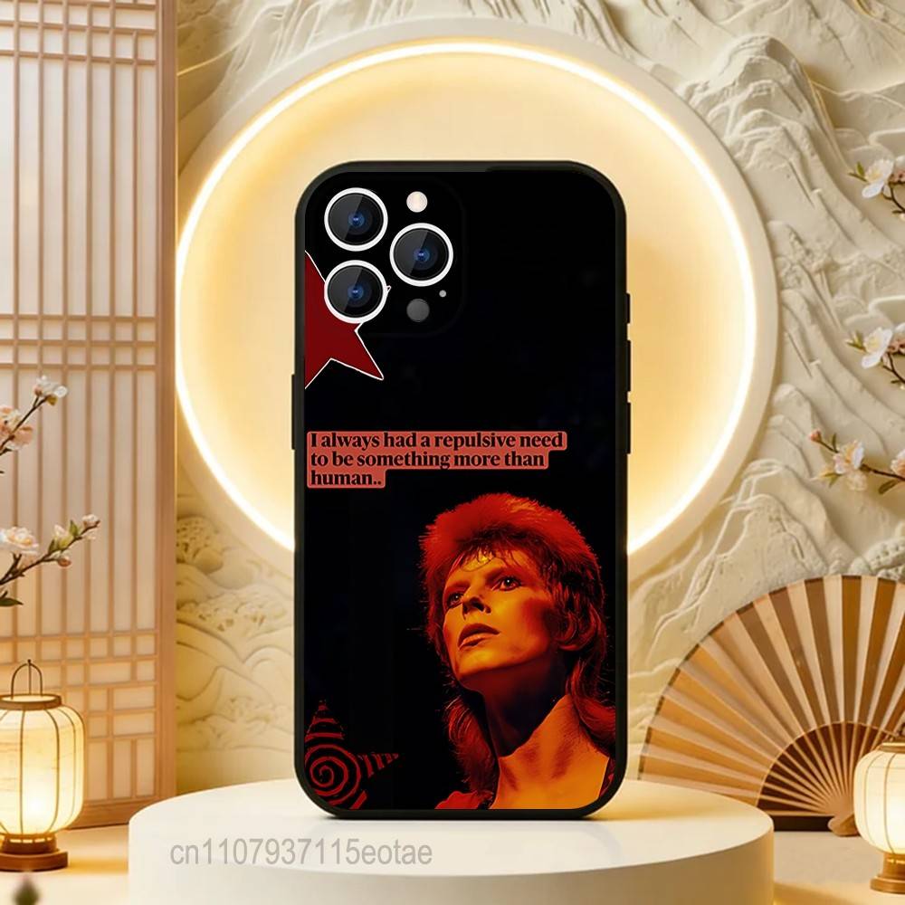 Чехол для телефона D-David Blackstar Bowie для iPhone 17,16,15,14,13,12,11,Pro,Max,Plus,E,Air,Mini Защитный черный чехол