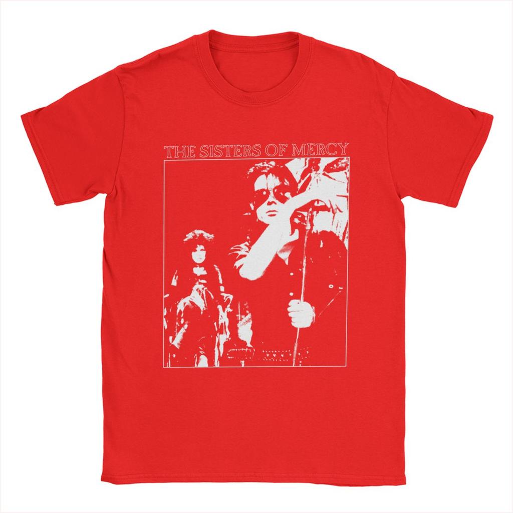 Мужские футболки The Sisters Of Mercy 100% хлопок одежда для отдыха с коротким рукавом и круглым вырезом оригинальная футболка