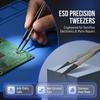 ESD-Safe Precision Tweezers Anti-Static Sanding Tweezers ,Repair Tools for Electronics Jewelry and Small Digital Appliances