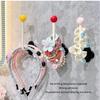 Acrylic Headband Holder Stand Transparent 1-Tier Scrunchie Storage Stand Headband Holder Organizer Bracelets Hair Rings Holder