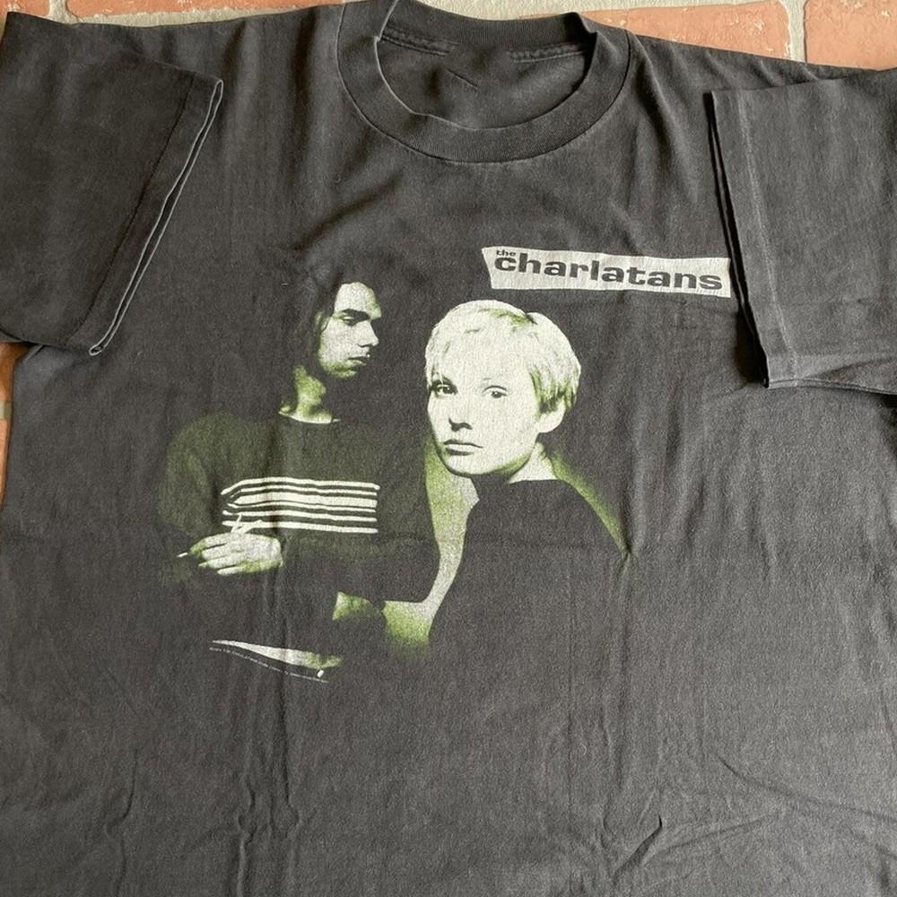 Редкая Хлопковая Мужская Футболка THE CHARLATANS 1994 Репринт S-5XL 20D1565 Унисекс