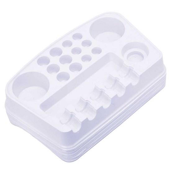 Держатель татуировки Легко держать Легко чистить Пластиковый лоток для пигментных чернил для татуировки для домашнего использования