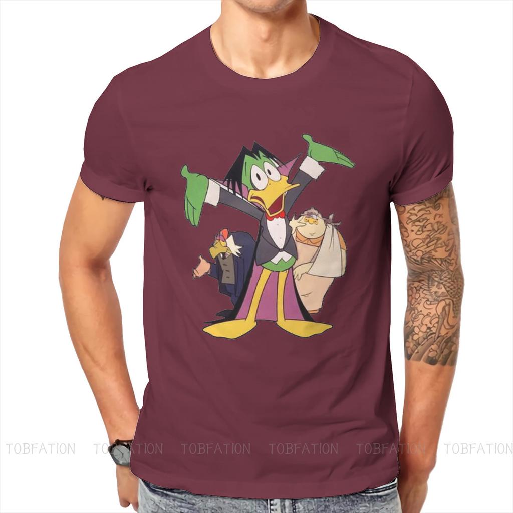 Count Duckula Cartoon 100 Cotton Tshirts Three Personalize Homme T Shirt Hipster Tops Size S6xl