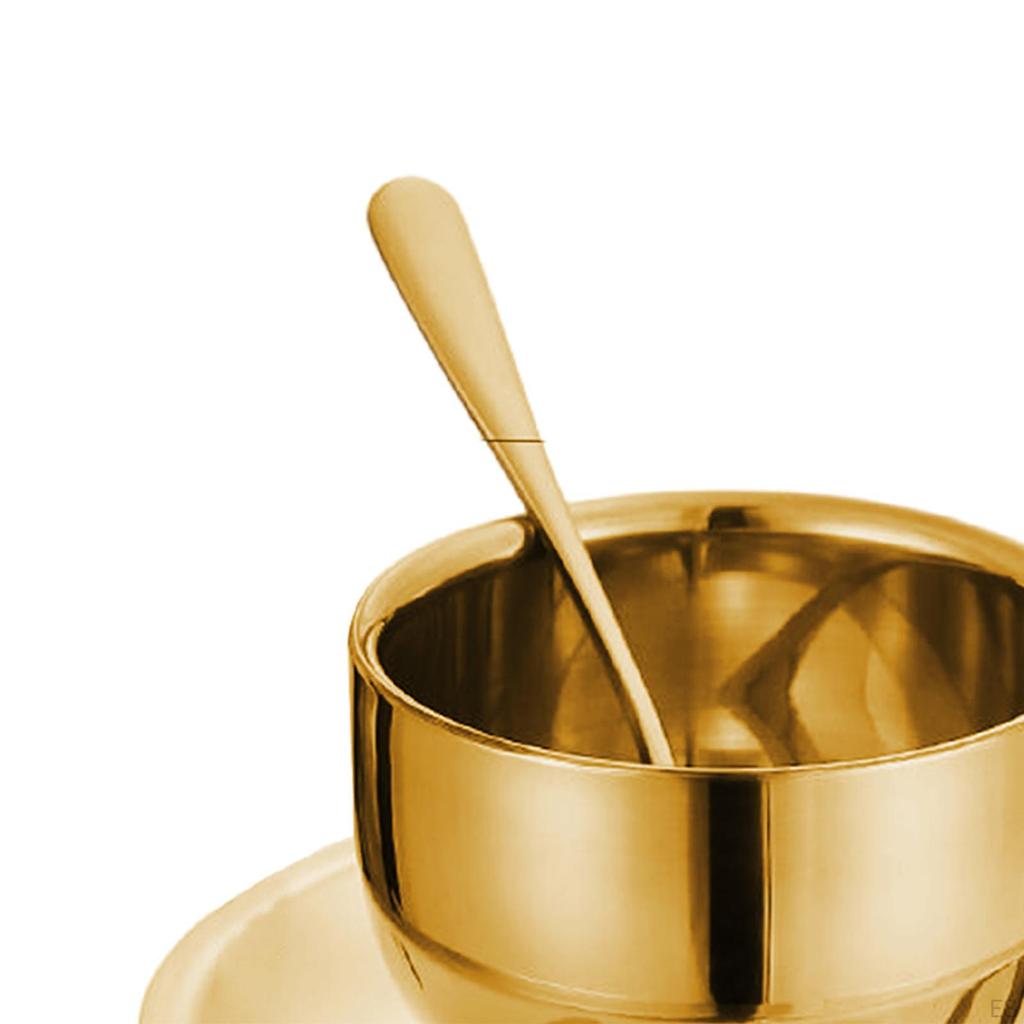 Небьющийся капучино с двойными стенками, блюдцем и ложкой для кофе