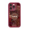 Богемный Песчаник Паз Глаз Тигра Винно-Красный Чехол для iPhone 15/16/17