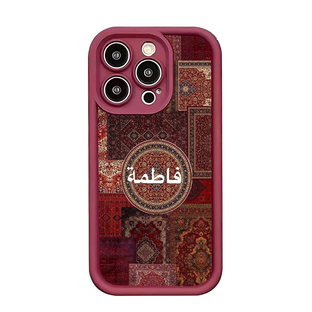 Богемный Песчаник Паз Глаз Тигра Винно-Красный Чехол для iPhone 15/16/17