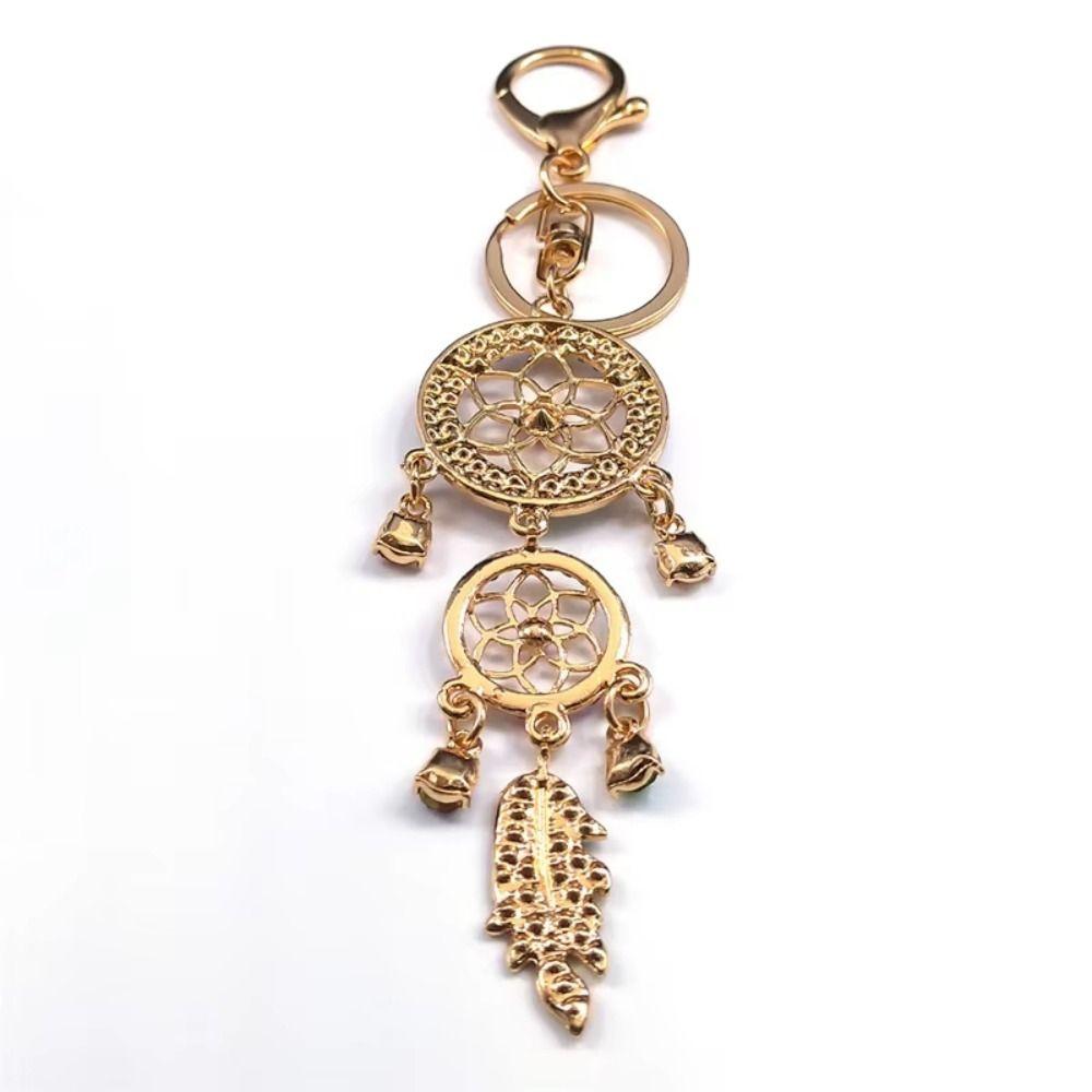 Zinc Zinc Alloy Car Keychain Vintage Bag Pendant Exquisite Dream Catcher Key Chain  Women