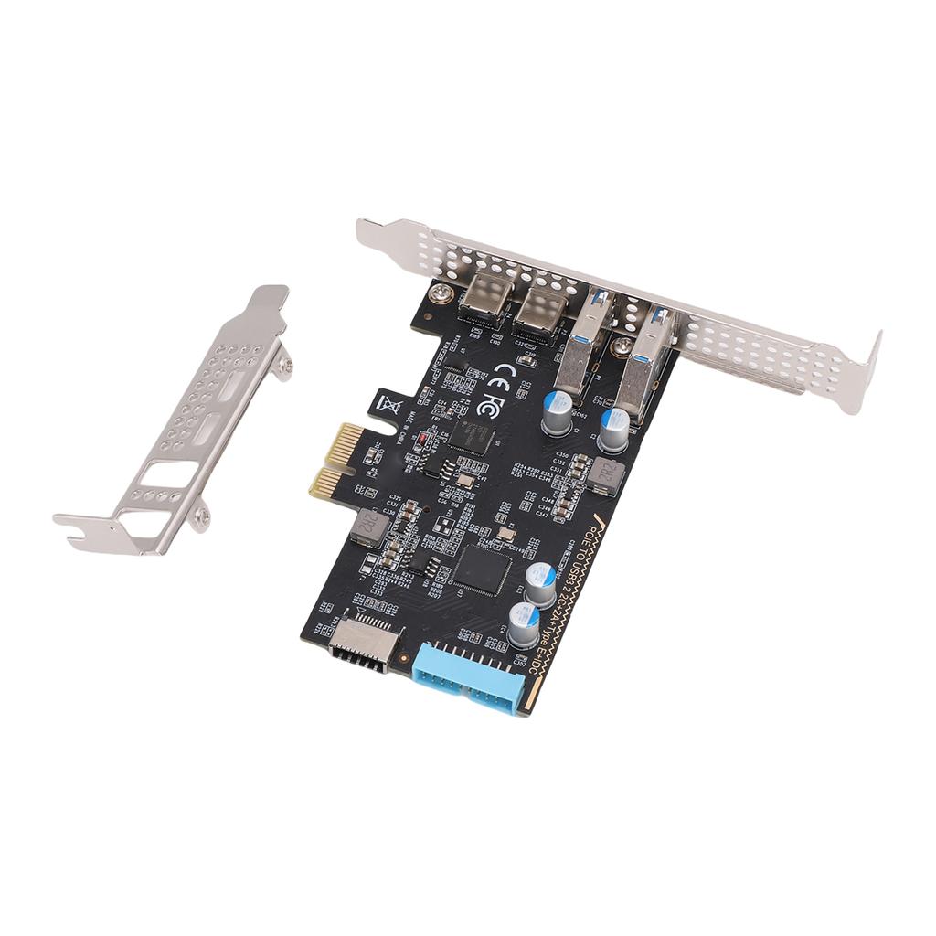 Карта PCIE на USB 3.2 Gen 1 Пропускная способность 10 Гбит/с 4 USB Карта адаптера расширения PCIe для настольного ПК